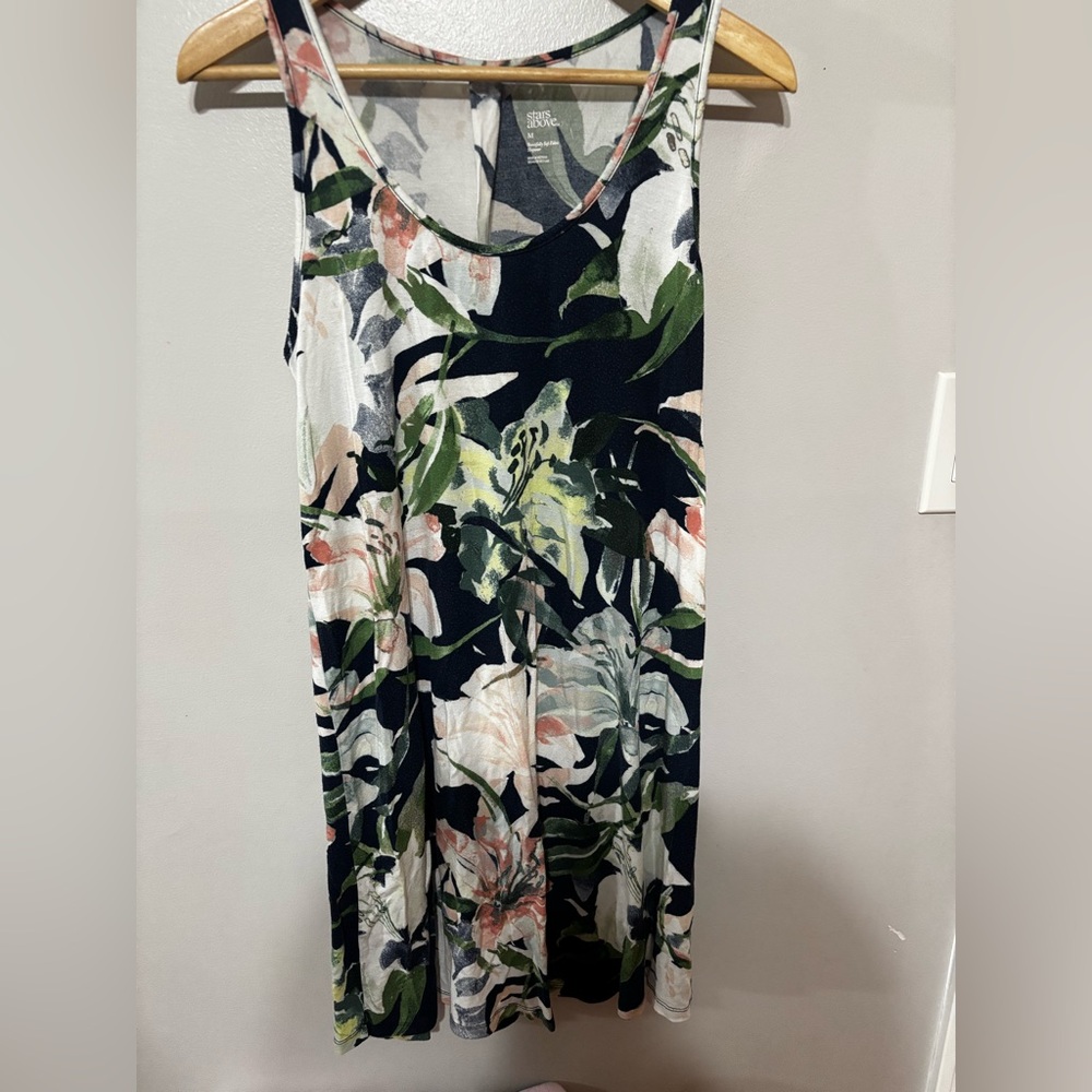 Stars Above Floral Maxi Dress - Black, Green, Pink